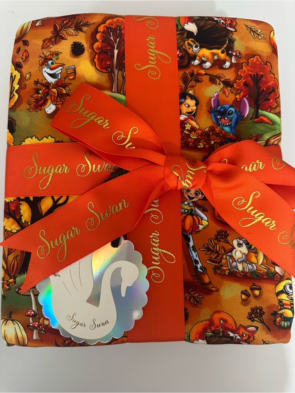 Sugar Swan Pumpkin Patch Triple Layer Blanket Bamboo 60X50